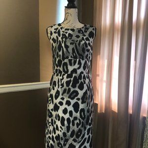 Ann Taylor Dress -  black Leopard